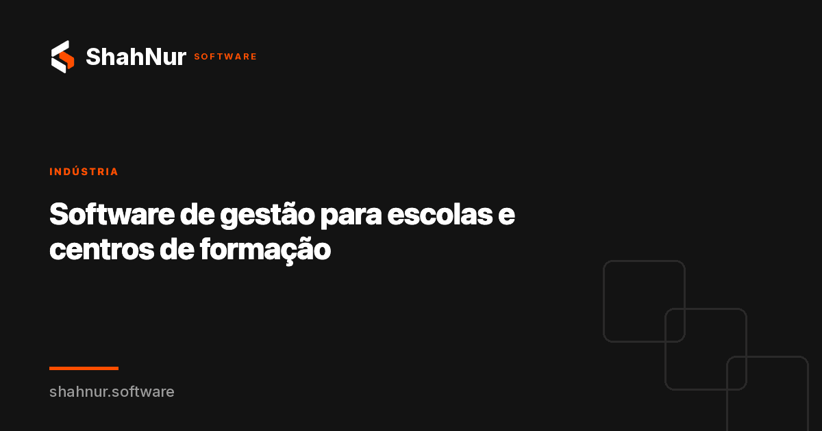 Software de gestão para escolas e centros de formação