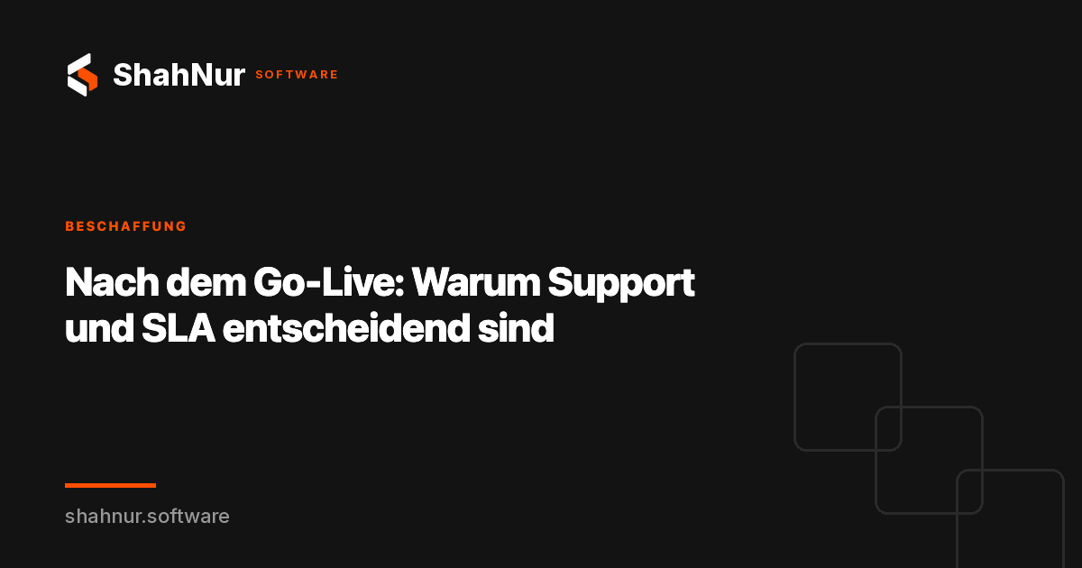 Nach dem Go-Live: Warum Support und SLA entscheidend sind